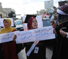 الخريجون في غزة يطالبون بحقوقهم الوظيفية ‫(1)‬ ‫‬.JPG