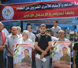 مهجة القدس تنظم خيمة تضامن مع الاسير بلال كايد ‫(30584714)‬ ‫‬