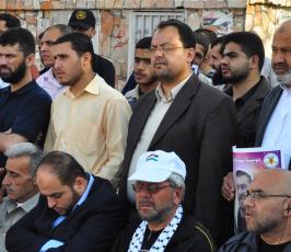 مؤتمر صحفي لحركة الجهاد الإسلامي تضامناً مع الأسرى في ساحة الجندي المجهول بغزة