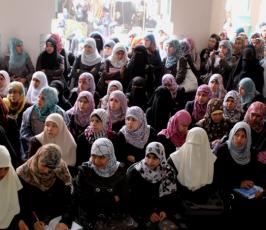 وقفة تضامنية لنصرة الاقصى بالجامعة الاسلامية