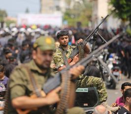  الداخلية بغزة تُنظم استعراضاً عسكرياً تضامناً مع المسجد الأقصى ‫(38339081)‬ ‫‬
