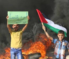 اهالى حى الشجاعية يحيون الذكرى الاولى لهجرتهم خلال الحرب الأخيرة ‫(1)‬ ‫‬