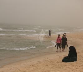 العاصفة الرملية التى تضرب غزة ‫(34669064)‬ ‫‬