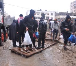 بالصور:عدسة وكالة فلسطين اليوم ترصد الكارثة الإنسانية بمدينة غزة