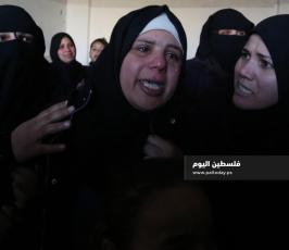 جنازة الشهيد الفتى علاء هاني حمادة العباسي 15 عاماً متأثر باصابته السابقة في مسيرات العودة جنوب قطاع غزة (1).jpg