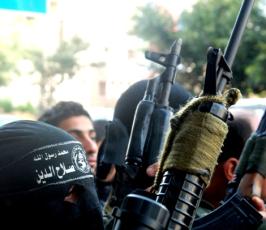 مؤتمر صحفى لكتائب الناصر صلاح الدين بغزة