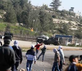 خاص فلسطين اليوم. إصابات ومواجهات أمام معتقل "عوفر" قرب رام الله