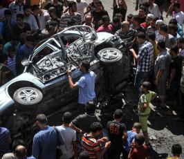 قصف سيارة 2014