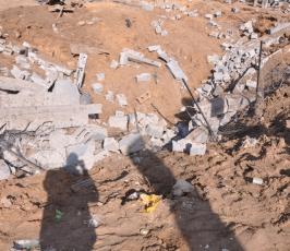 بالصور: مشاهد من القصف الصهيوني على مدينة غزة لليلة أمس