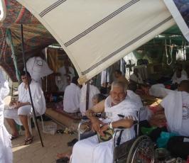 حجاج فلسطين على جبل عرفات في يوم الحج الأكبر