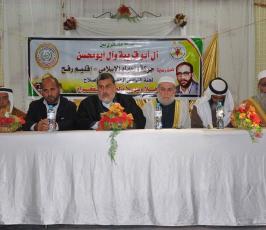 بالصور:التواصل الجماهيري والإصلاح للجهاد ترعى صلحاًعشائري بين عائلة أبو قريبة وعائلة أبو محسن" برفح"