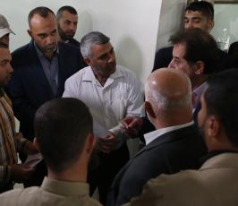 رئيس هيئة المعابر والحدود نظمي مهنا خلال زيارة مجمع أبو خضرة  ‫(38797829)‬ ‫‬