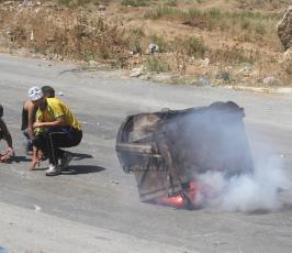 مواجهات عنيفة امام معتقل عوفر