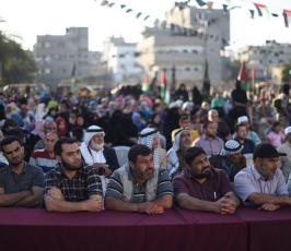  مهرجان جماهيرى حاشد بذكرى النكبة فى دير البلح ‫(29483407)‬ ‫‬