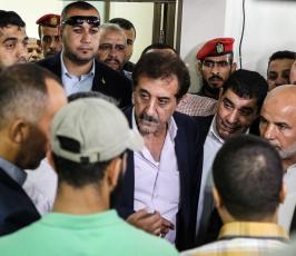  رئيس هيئة المعابر والحدود نظمي مهنا خلال زيارة مجمع أبو خضرة  ‫(38797828)‬ ‫‬