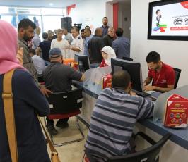افتتاح مقر شركة الوطنية موبايل في مدينة غزة ‫(38994460)‬ ‫‬