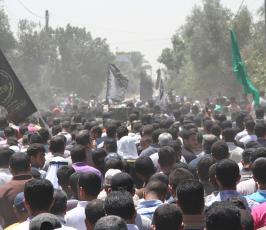 خانيونس تُشيع جثماني الشهيدين أحمد أبو النصر وناجي قديح إلى مثواهما الأخير