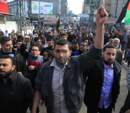 بالصورالجهاد الإسلامي تنظم مسيرات حاشدة في جميع محافظات قطاع غزة نصرة للقدس ورفضا لقرار ترامب ‫(37552659)‬ ‫‬