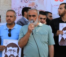 اعتصام اهالى الاسرى ووقفة بانتصار الشيخ خضر عدنان ‫(30438804)‬ ‫‬