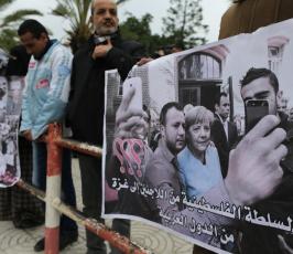 اعتصام اللاجئين السوريين للمطالبة بحقوقهم (9)