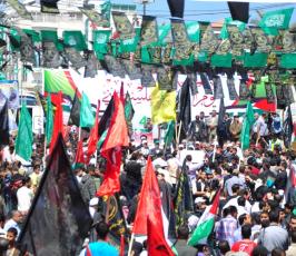 جماهير غزة تنتفض فى يوم الاسير الفلسطينى