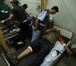 إصابات فى قصف صهيونى شرس على مناطق متفرقة بقطاع غزة