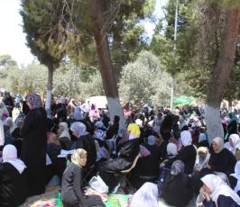 أكثر من ربع مليون فلسطيني يؤمون الاقصى في جمعة رمضان الثالثة