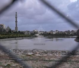 أجواء المنخفض فى قطاع غزة