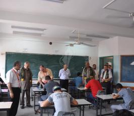 وفد من الجهاد الاسلامي والرابطة الاسلامية يزور قاعة امتحانات الثانوية العامة  ‫(1)‬