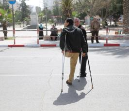 مجموعة دعم ذوي البتر في فلسطين تنظم وقفة امام المجلس التشريعي  ‫(1)‬