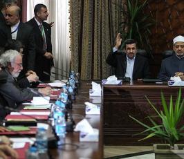 زيارة تاريخية للرئيس الإيراني أحمدي نجاد للقاهرة