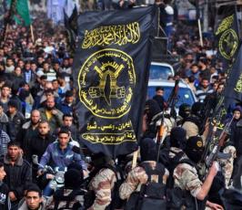 سرايا القدس تودع شهدائها في مسيرة حاشدة بمدينة خانيونس