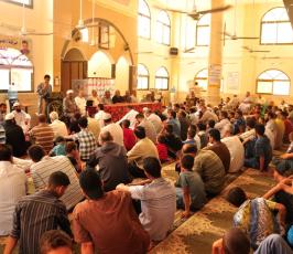 لجنة الاعمار العامة للجهاد تفتتح مسجد التوحيد في منطقة عائلة السموني شرق غزة‎