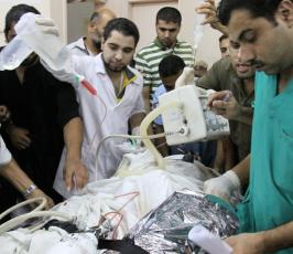 قصف الاحتلال لدراجة نارية شرق رفح واصابة 9 مواطنين