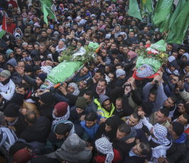  تشييع جثماني الشهيدين أنس حامد و محمد عواد  ‫(1)‬ ‫‬