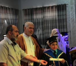 تخريج فوج لبيك يا أقصى في مدرسة الهدى الخاصة بغزة  ‫(29980070)‬ ‫‬