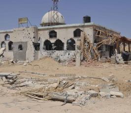  الدمار فى مدينة رفح جراء العدوان الاسرائيلى على القطاع2014