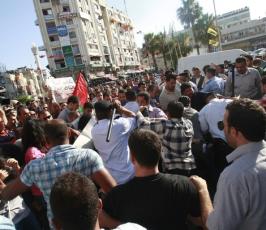 أجهزة السلطة تقمع مسيرة رافضة لزيارة موفاز لرام الله