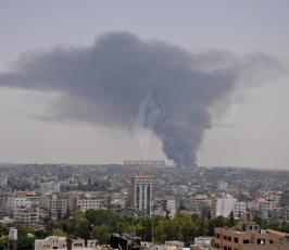  حريق كبير داخل المنطقة الصناعية