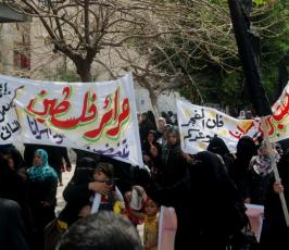 العمل النسائي للجهاد تنتفض نصرة للأسرى الأبطال في سجون الاحتلال بمسيرة حاشدة