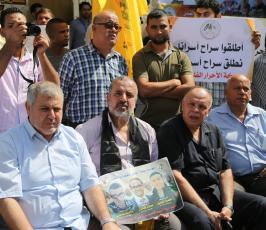 مهجة القدس ولجنة الأسرى بغزة تنظمان مهرجان الانتصار للأسرى المضربين ‫(1)‬ ‫‬