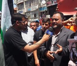 مسيرات حاشدة في جنين دعما للأسرى المضربين عن الطعام في سجون الاحتلال