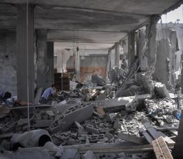 قصف منازل المواطنين فى مدينة بيت حانون2014