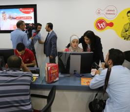 افتتاح مقر شركة الوطنية موبايل في مدينة غزة ‫(38994461)‬ ‫‬