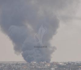  حريق كبير داخل المنطقة الصناعية