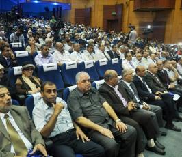 مؤتمر علمى بالجامعة الاسلامية بحضور بروفسور امريكى مناهض لإسرائيل