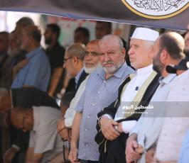 عشائر وأعيان قطاع غزة تؤم بيت عزاء الراحل القائد د. رمضان شلّح (7).JPG