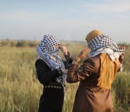متظاهرة فلسطينية  ‫(1)‬ ‫‬.JPG