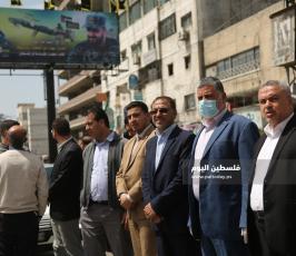 تعقيم شوارع مدينة غزة (1).JPG