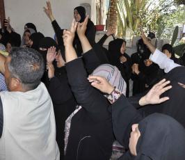 خانيونس تودع ثلاثة شهدائها ارتقوا صباح اليوم الأربعاء